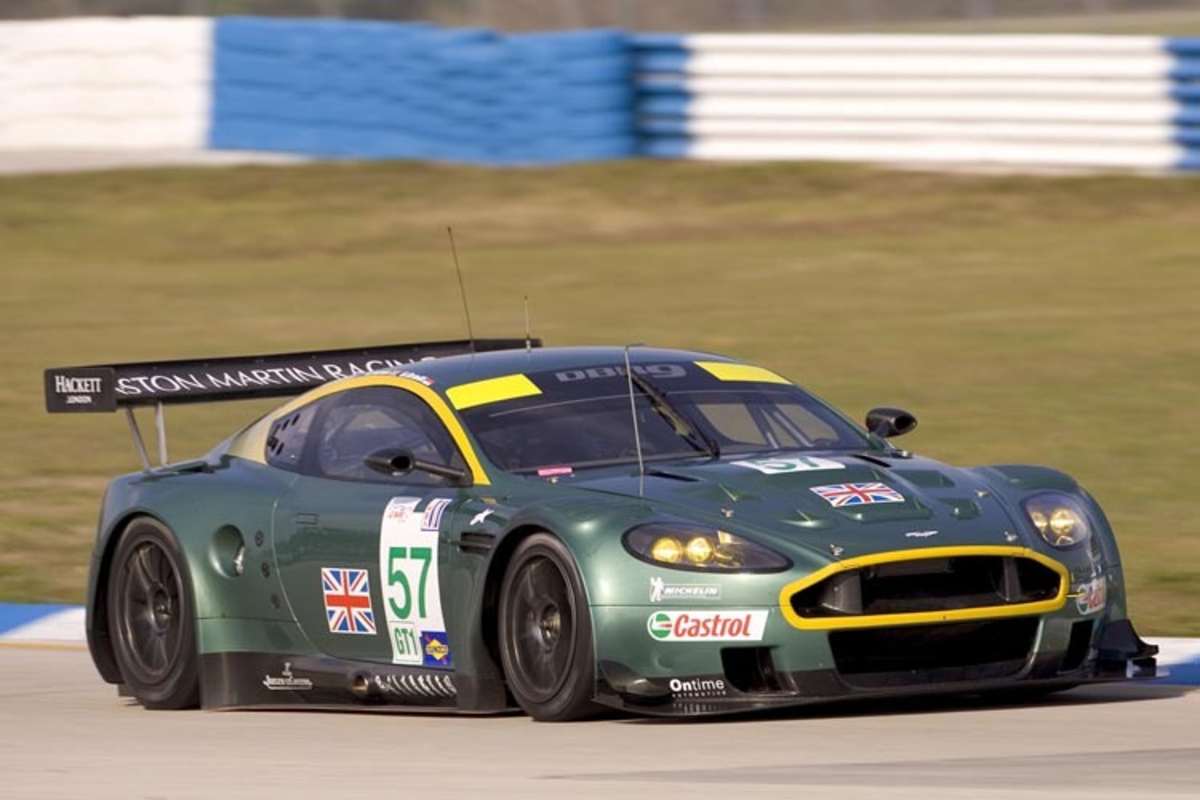 Aston Martin DBR9 Chassis-Nr. 1 auf den Weg zu den 12h von Sebring