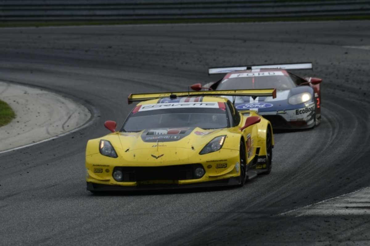 Die Corvette C7.R lag in Lime Rock lange in Front