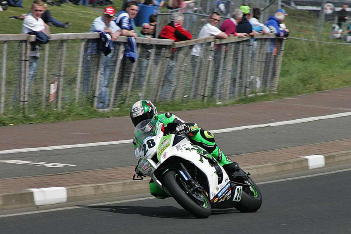 10. Platz und Ausfall mit der Superbike-Kawasaki