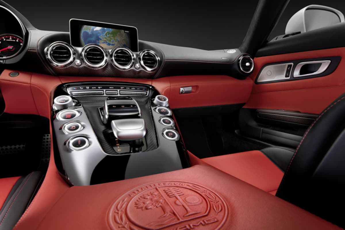 Mercedes hat vom neuen AMG GT bisher nur Bilder des Cockpits veröffentlicht