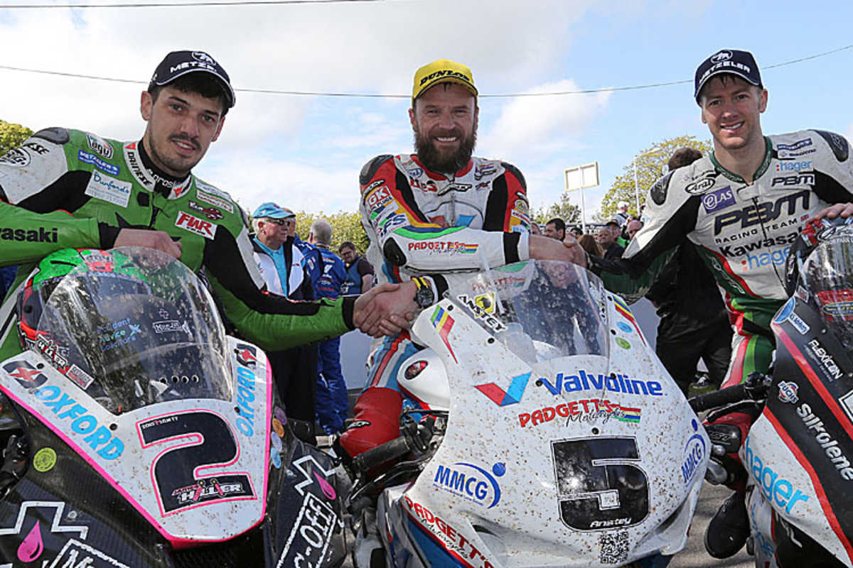 James Hillier, Bruce Anstey, Ian Hutchinson (vlnr.)