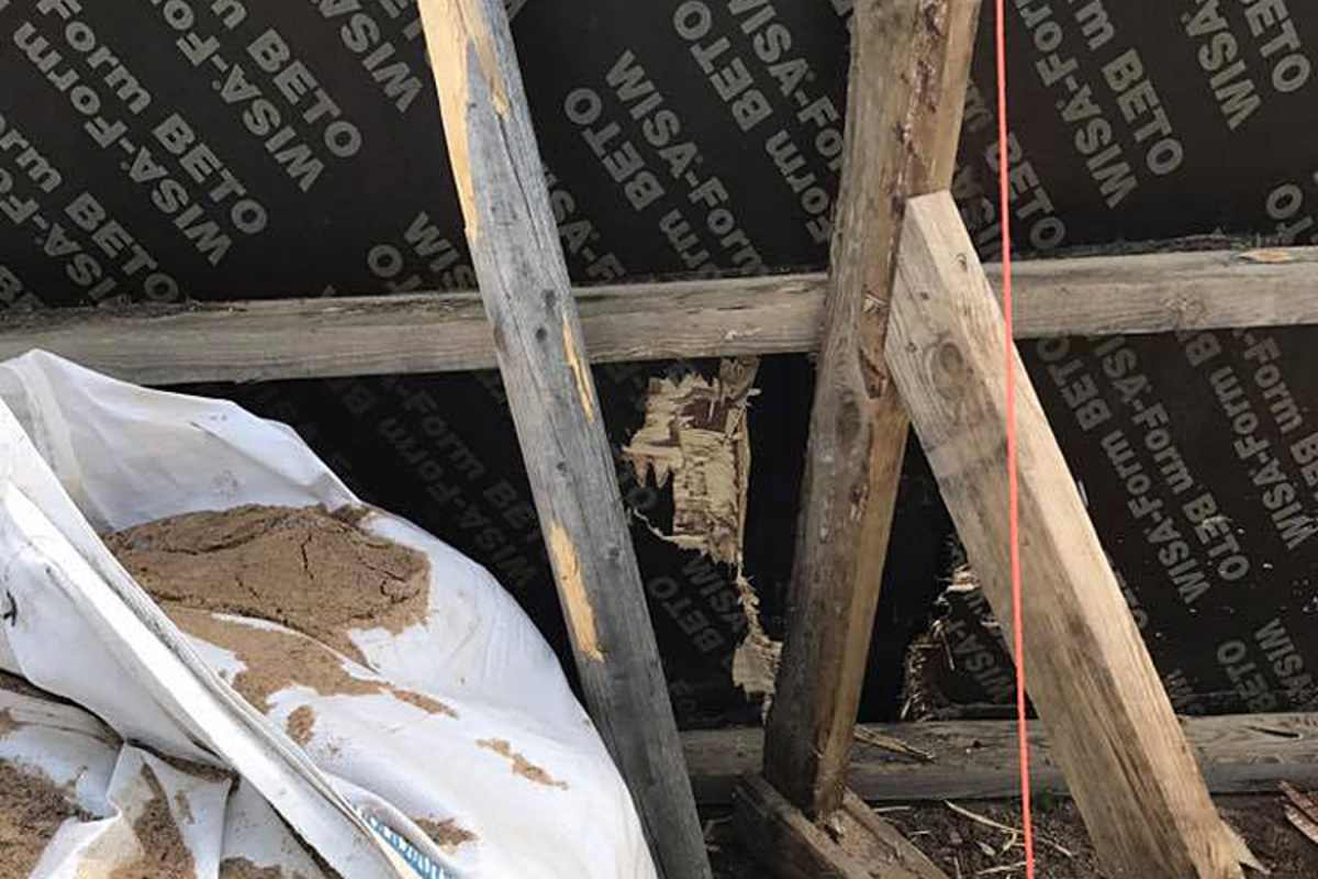 Im Loch blieb das Vorderrad von Rotters Suzuki stecken