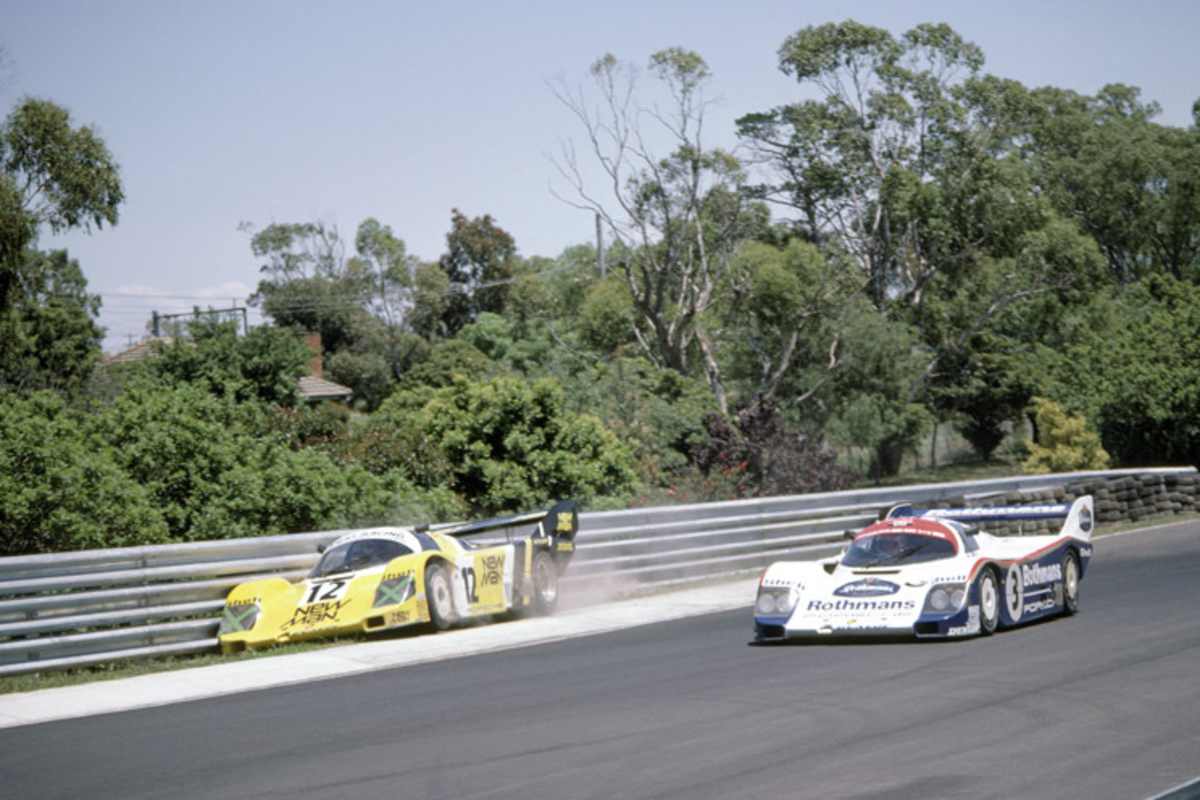 Letztes Rennen von Schornstein: 1984 im New Man Porsche 956.105 von Joest in Sandown Park
