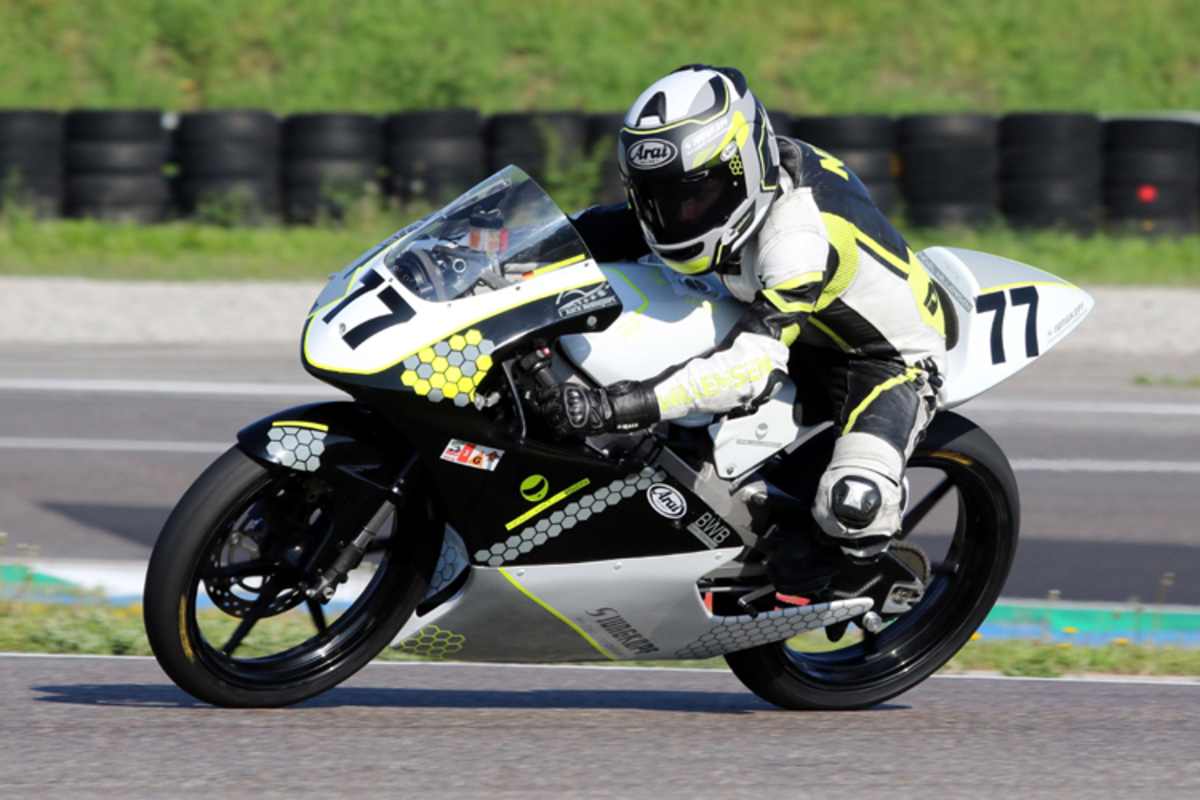 Der erst 13-jährige Noel Willemsem mit der Moto3-Honda