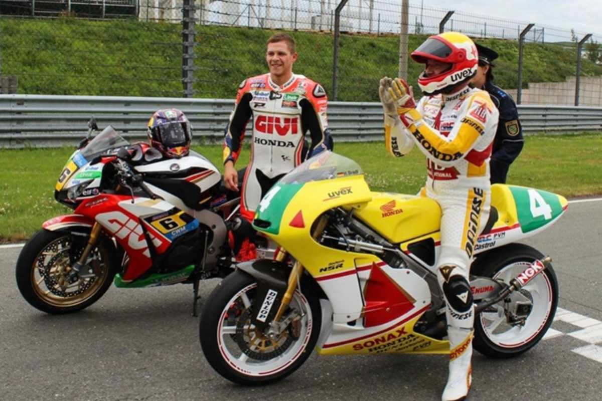 Stefan und Helmut Bradl am Sachsenring