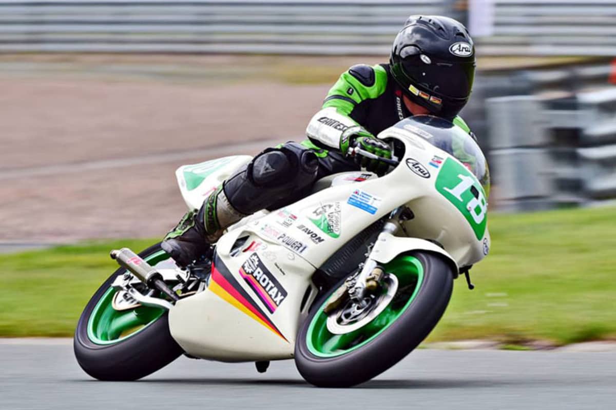 Stefan Tennstädt , der 250-ccm-DDR-Meister von 1985, startet im International Classic Grand Prix