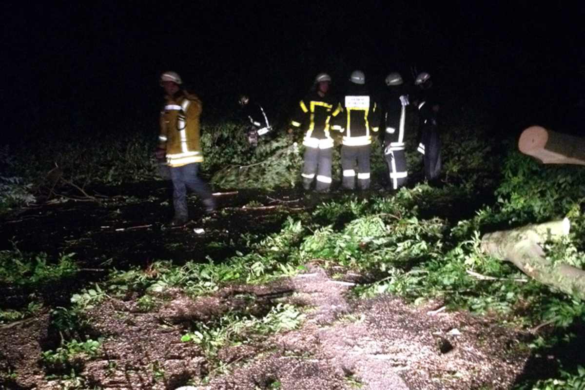 Die Helfer treffen ein