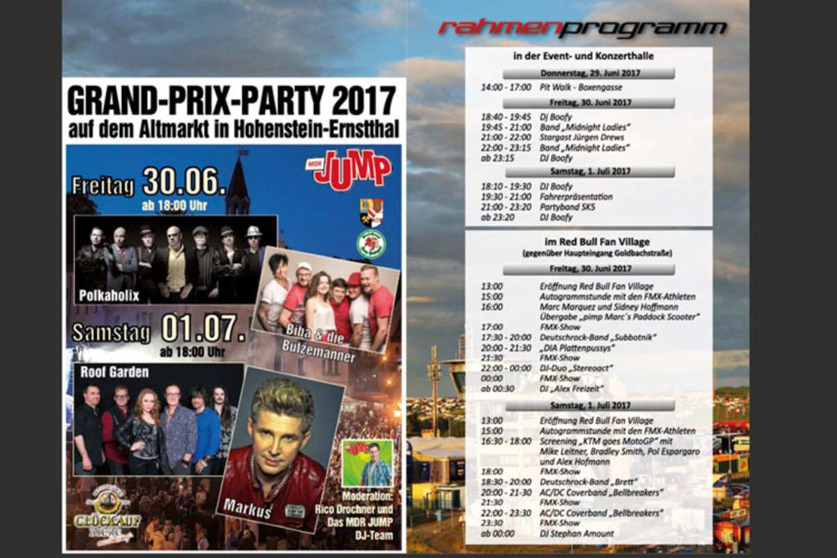 Infos zum Rahmen-Programm und dem Eventplan