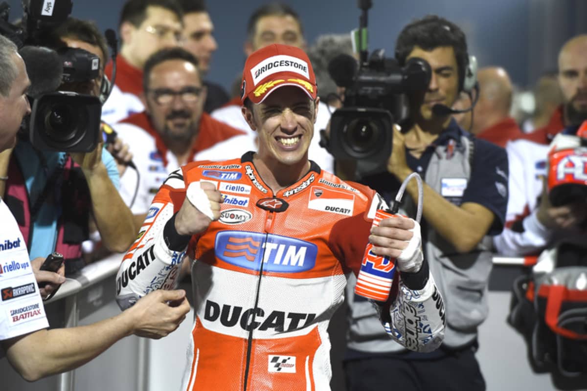 Auf Platz 2 schaffte es Ducati-Star Andrea Dovizioso nach einem harten Kampf