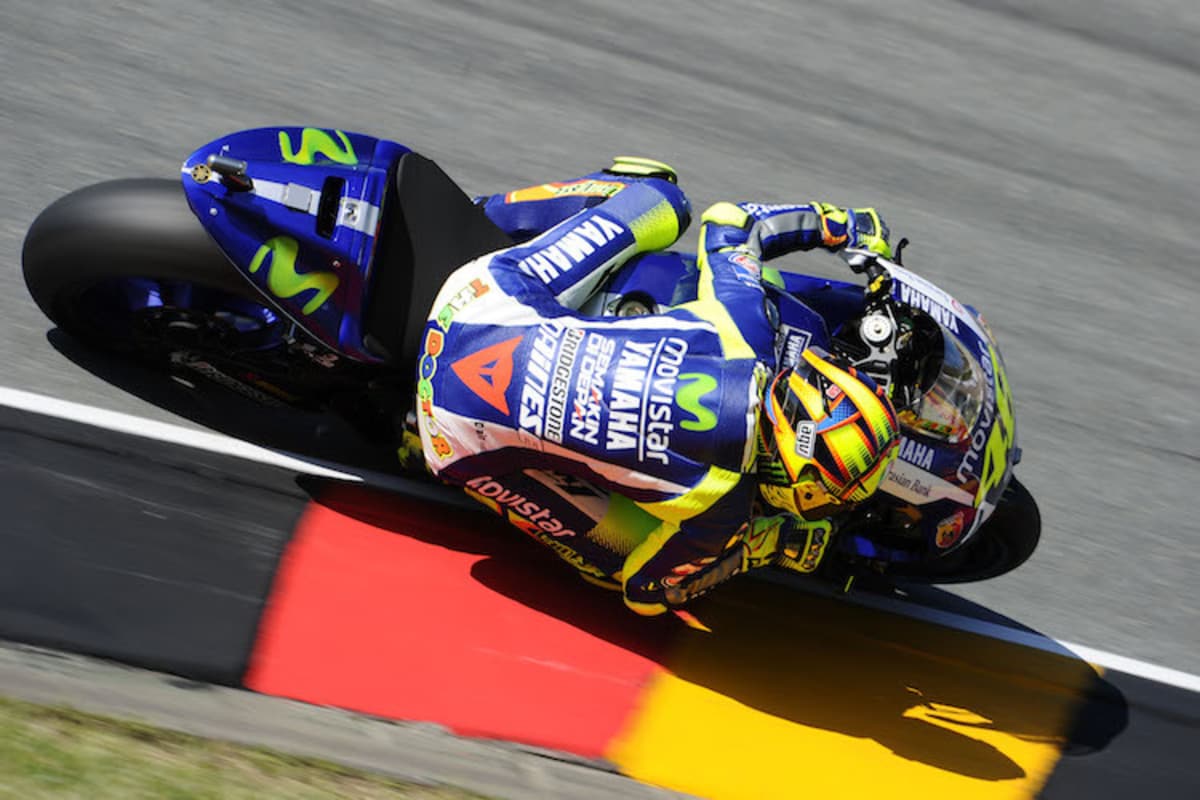 Valentino Rossi konnte mit den beiden Repsol Honda-Piloten nicht mithalten