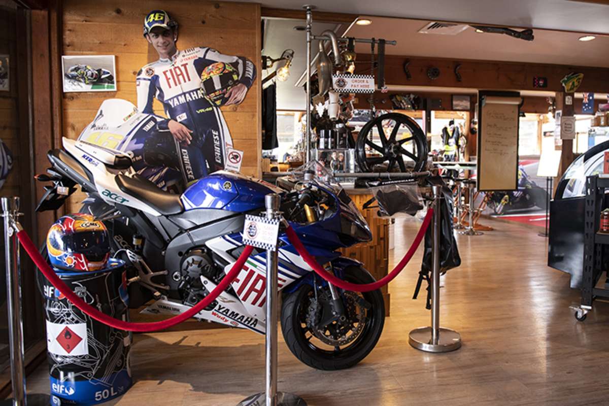 Valentino Rossi kann man hier auch in echt treffen