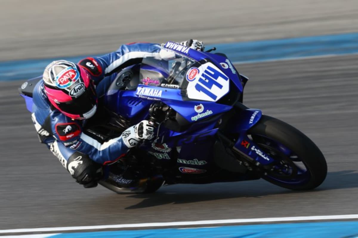 Auch Lucas Mahias (Yamaha) schied mit Defekt aus