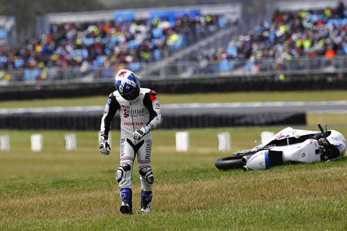 John McPhee führt die Liste der meistgestürzten Fahrer an