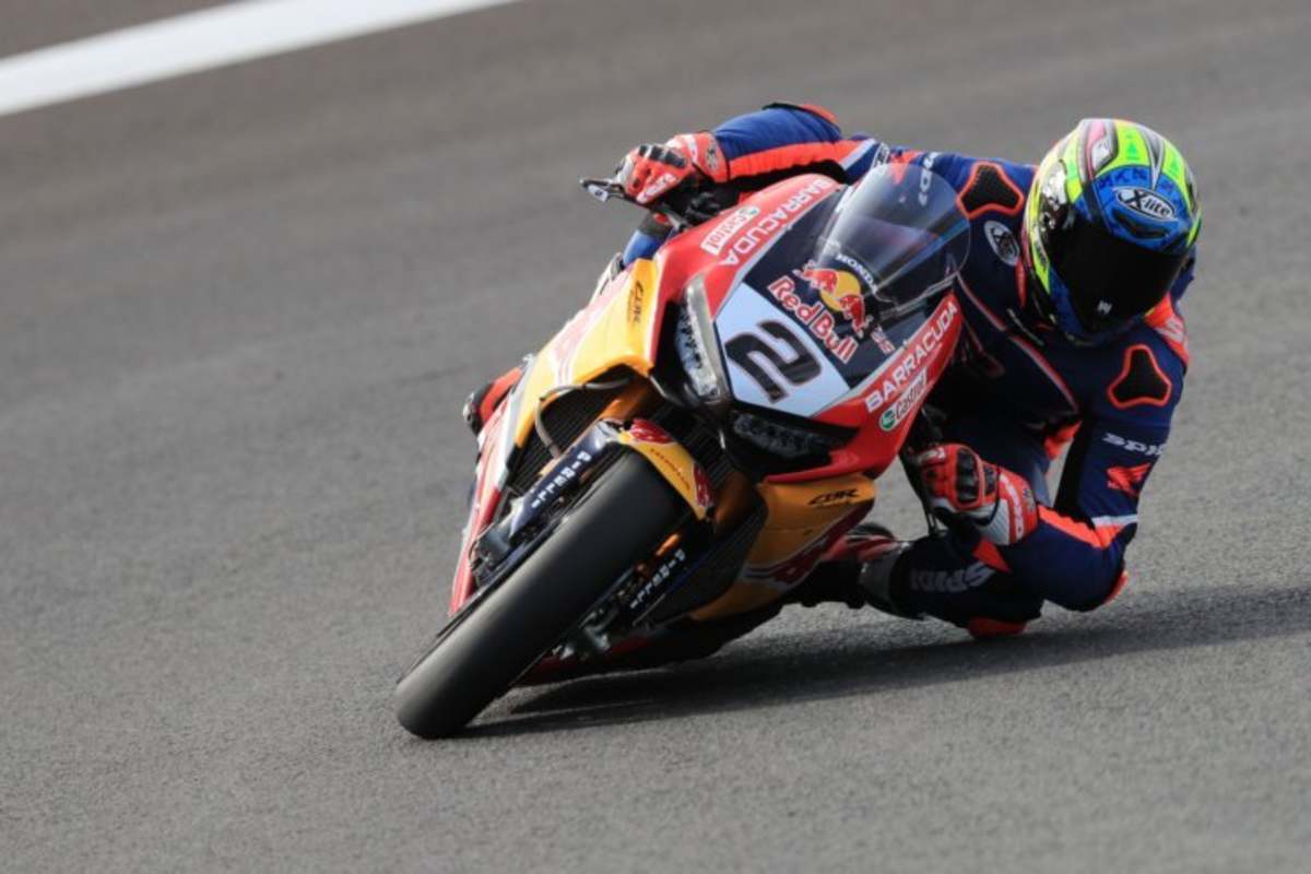 Leon Camier auf der Red Bull Honda