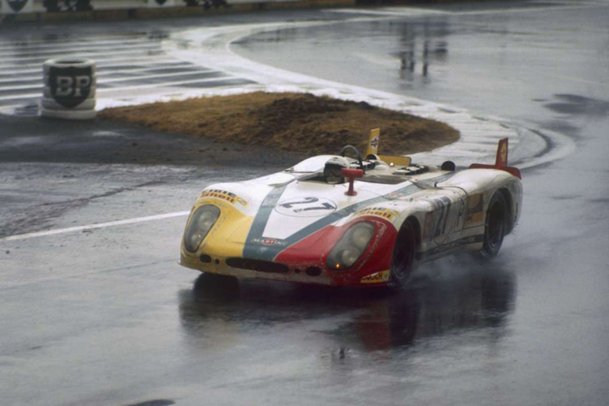 Rudi Lins und Helmut Marko 1970 im Porsche 908