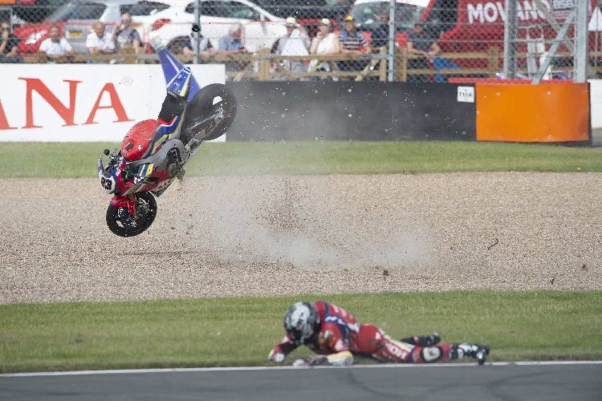 Sechs Crashs leistete sich Ryuichi Kiyonari