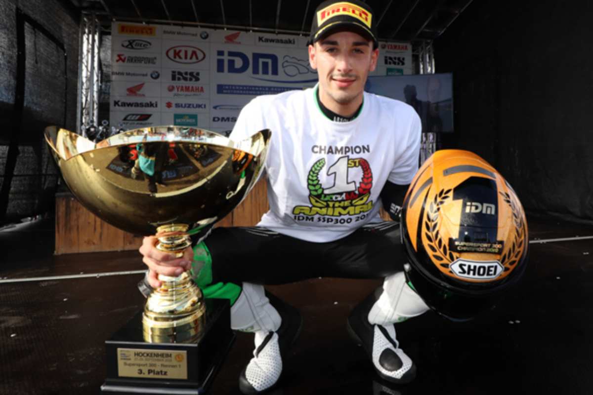 Angelo Licciardi wurde Meister bei der IDM Supersport 300