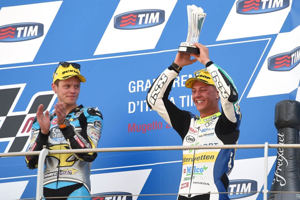 Dominique Aegerter schaffte es in Mugello auf das Podest