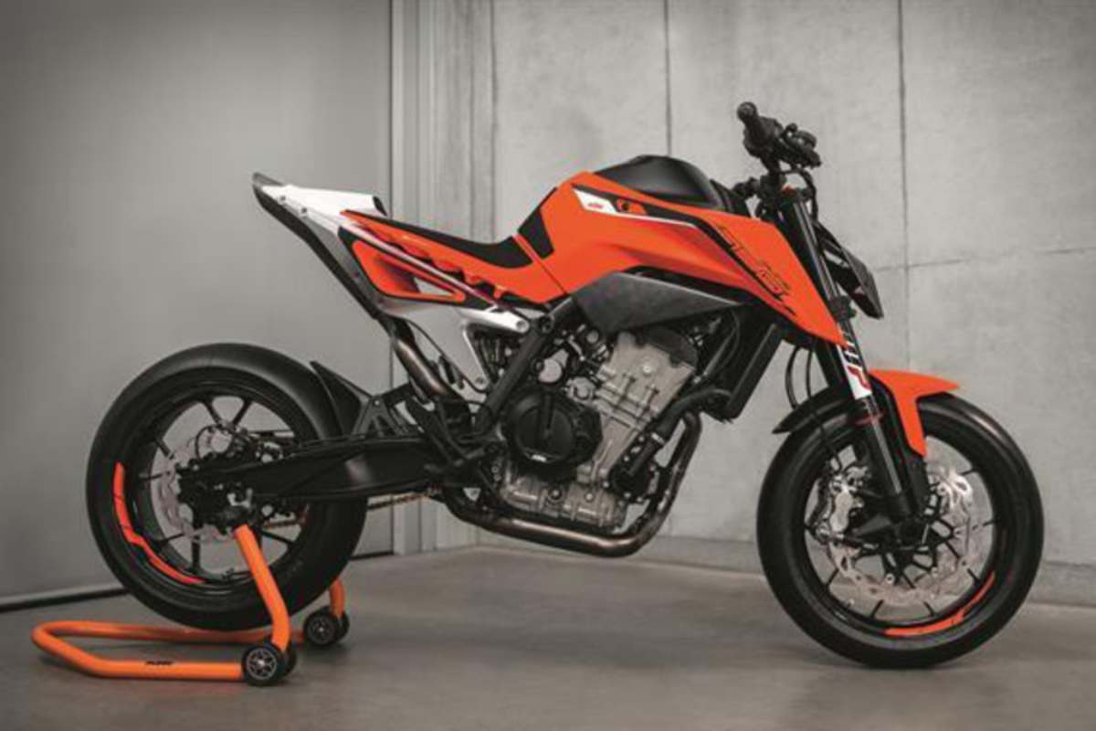 Viel beachtet: Prototyp der KTM 790 Duke