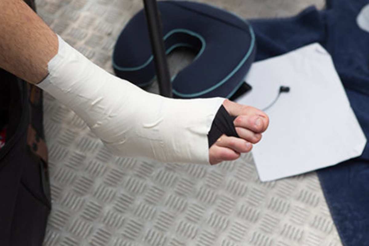 Jason Anderson hatte am Samstag noch den Fuß in Gips