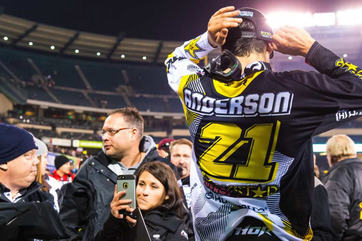 Jason Anderson hat es auf das Podium geschafft