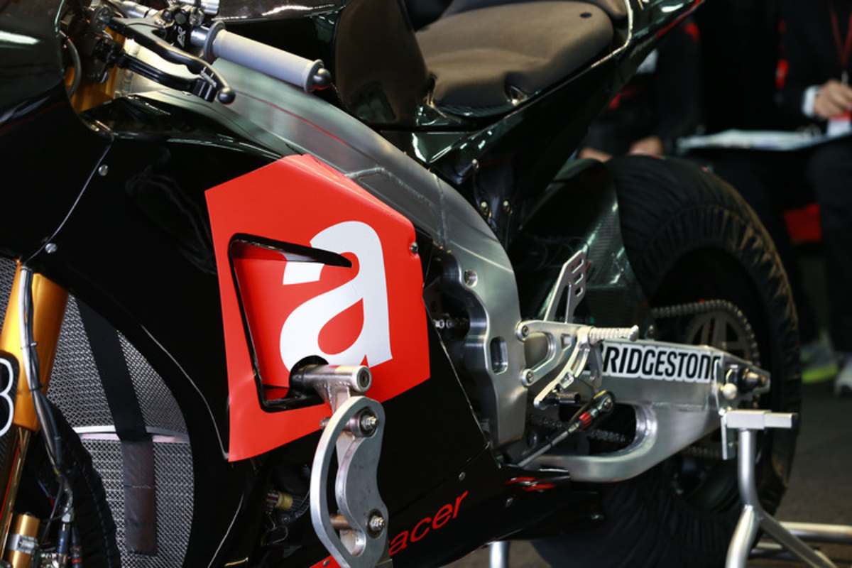 Die MotoGP-Aprilia von Marco Melandri