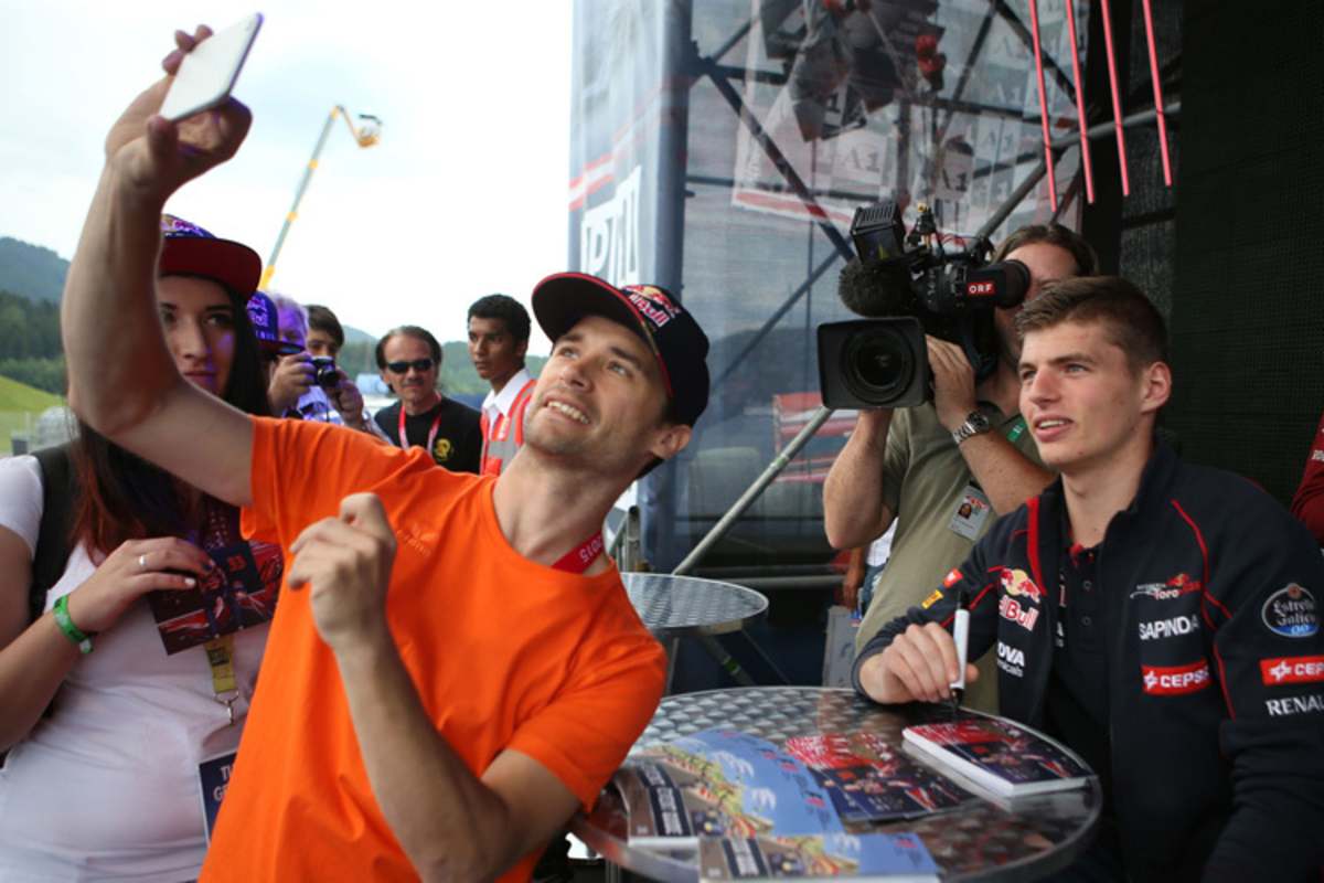 Noch rasch ein Selfie mit Max Verstappen