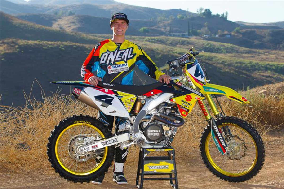 Blake Bagget mit seinem neuen Arbeitsgerät