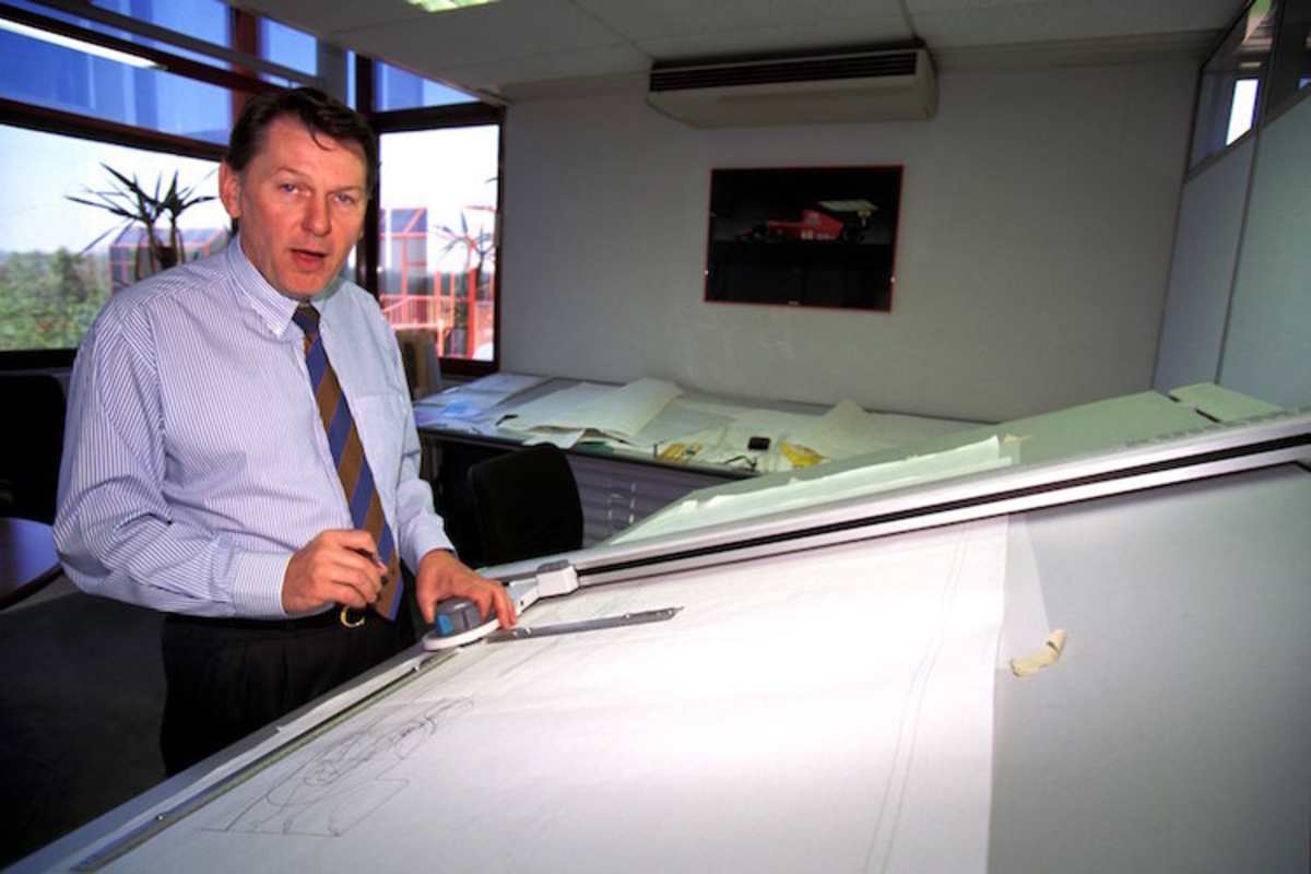 Barnard bei seinem zweiten Karrierenkapitel für Ferrari 1995