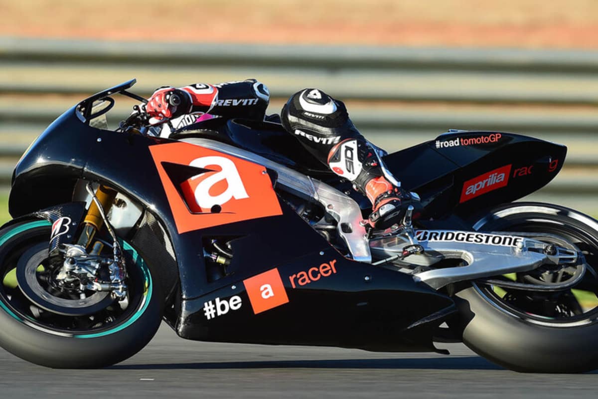 Alvaro Bautista auf der Aprilia