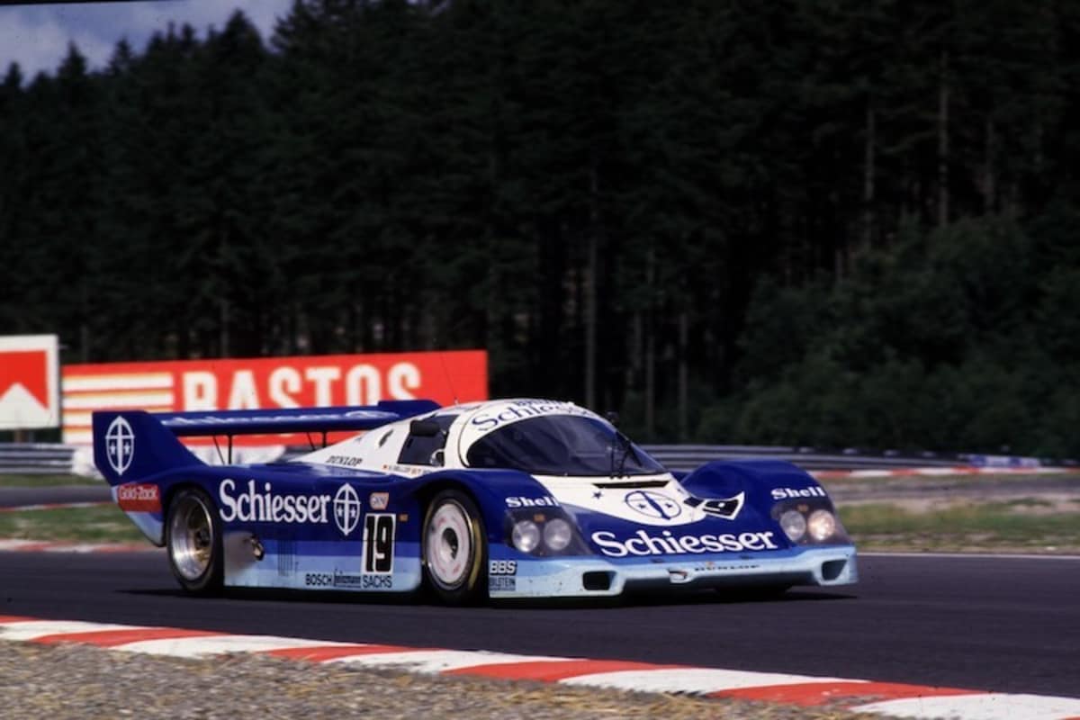 Stefan Bellof 1985 im Brun-Porsche 956 in Spa-Francorchamps