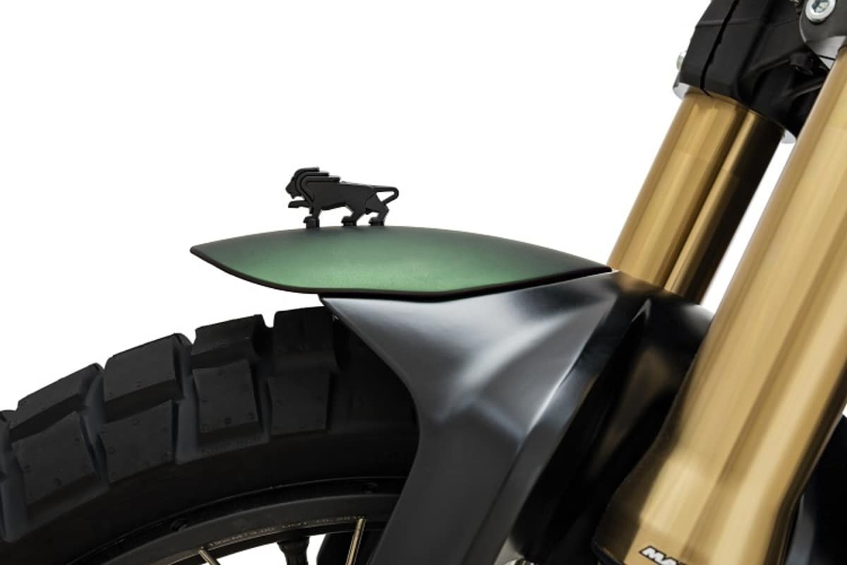 Kotflügel-Figur: Leoncino ist das italienische Wort für einen jungen männlichen Löwen