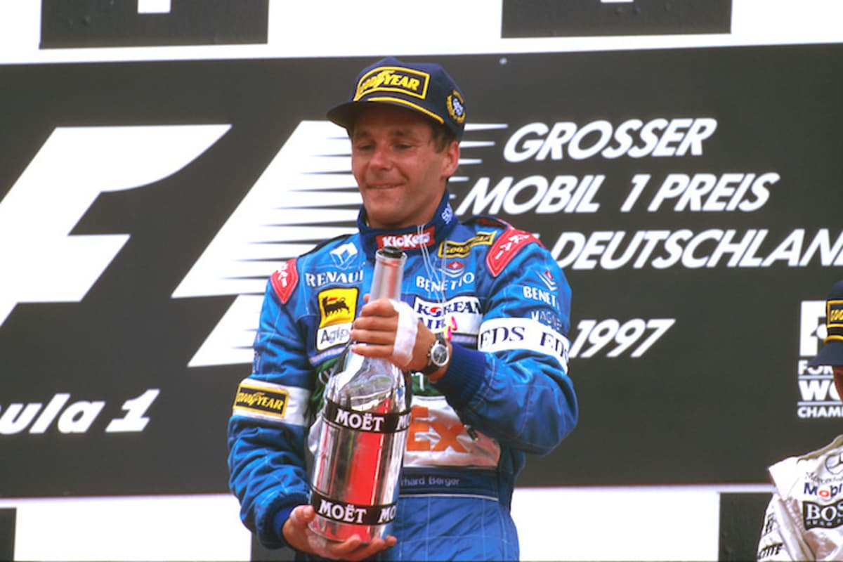 Gerhard Berger in Hockenheim 1997