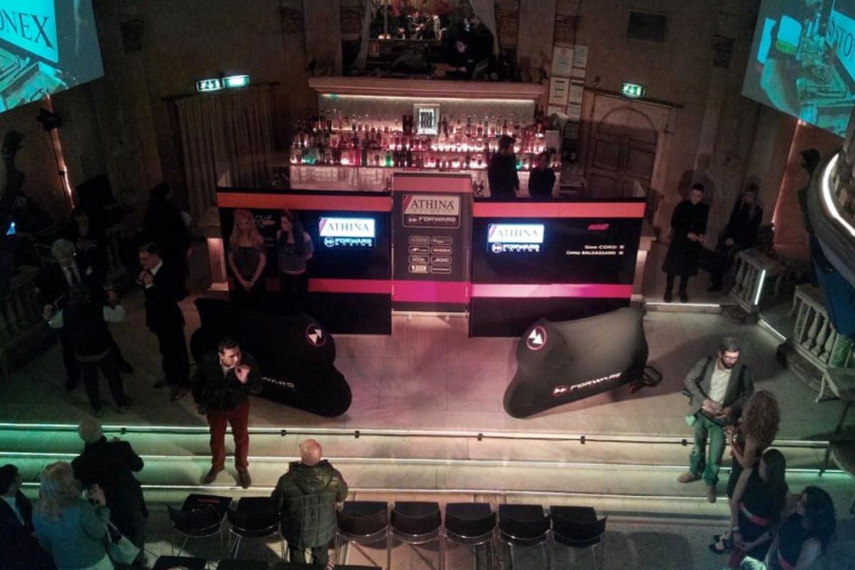 Die Teampräsentation von Athina Forward Racing in Mailand