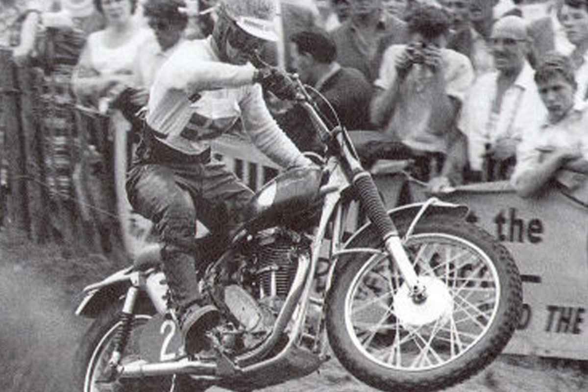 Bill Nilsson 1960 auf der Viertakt-Husqvarna 