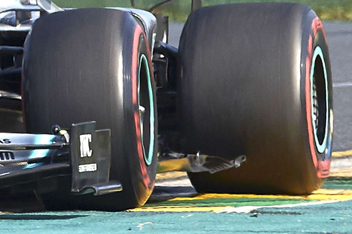 So sieht das komplett aus, hier am Wagen von Valtteri Bottas