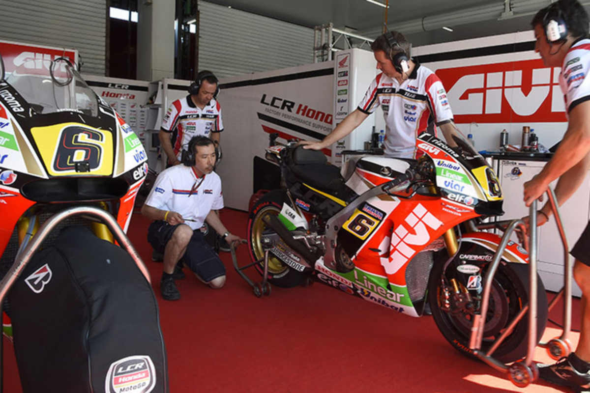 Die LCR-Honda-Box in Las Termas