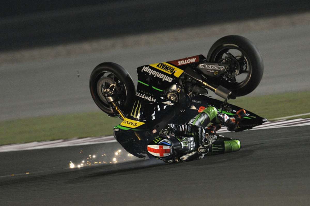 Smith und die Yamaha schlittern in Richtung Kiesbett