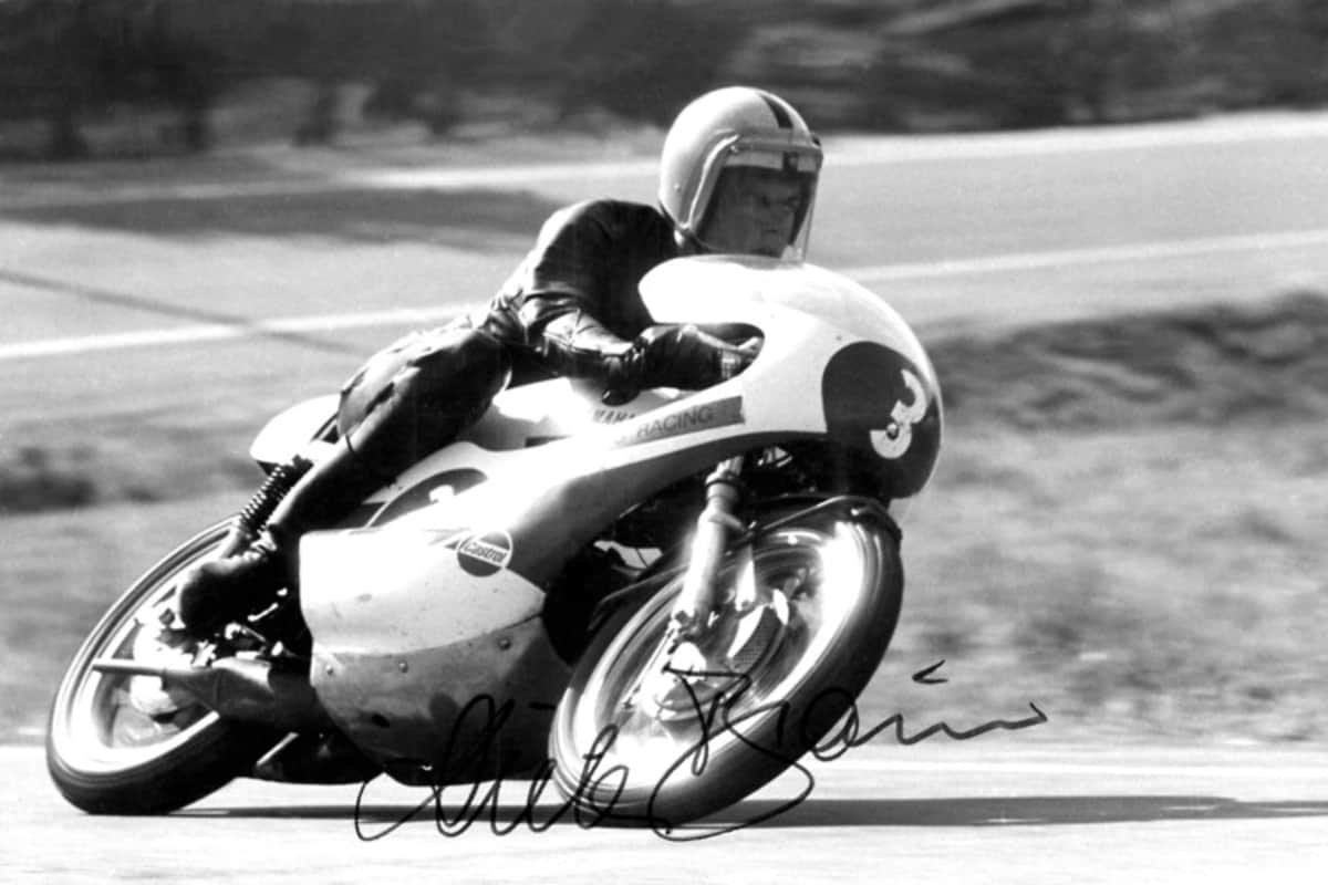 Dieter Braun beim Sachsenring-GP 1971 mit der Yamaha 250