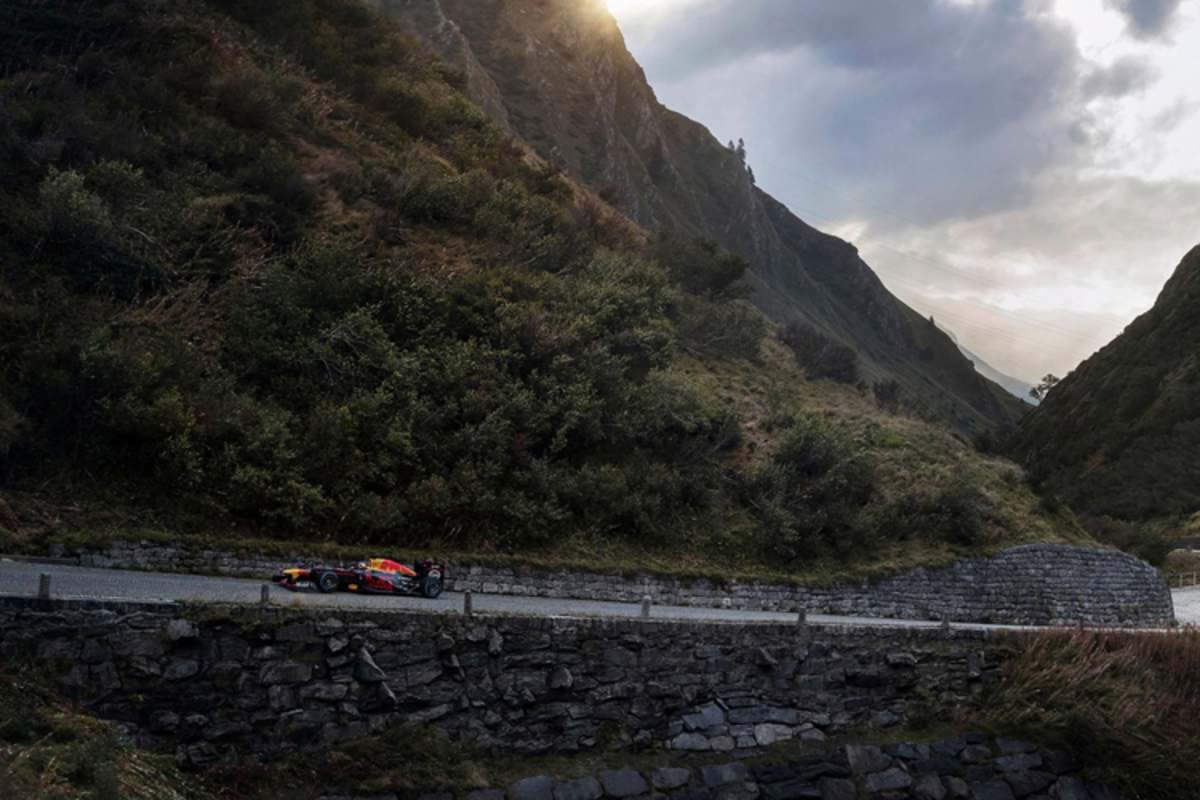Buemi auf seinem Weg zur Passhöhe von 2100 Metern