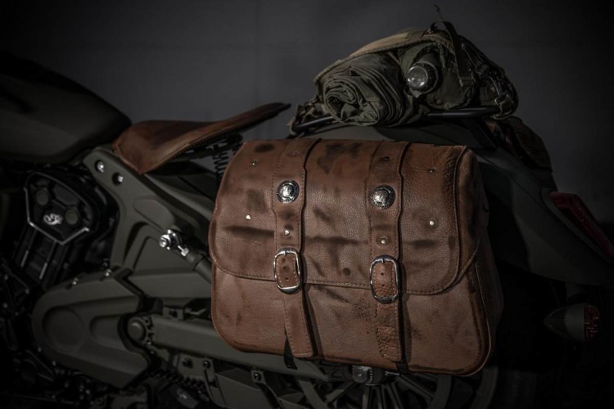 An den fünf gebauten Replicas hat Indian keinen Aufwand gescheut: Sattel und Packtaschen aus gealtertem Leder