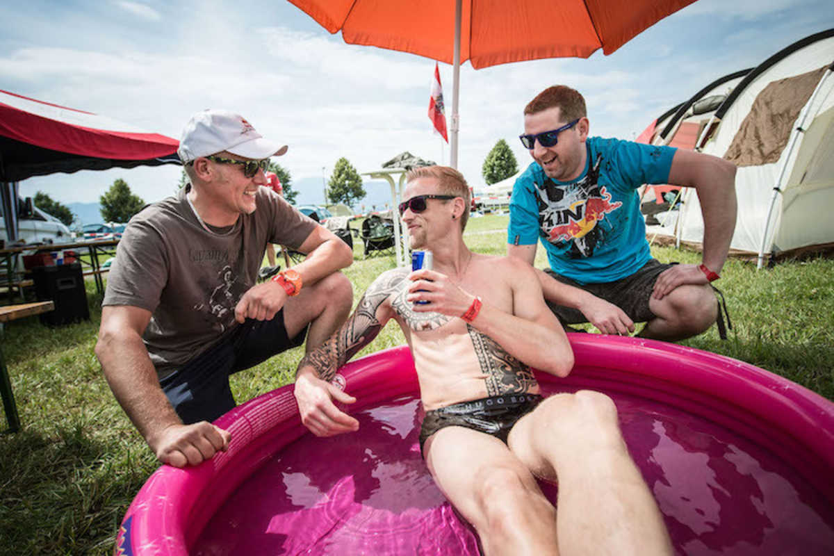 Camping, das ist Racing hautnah