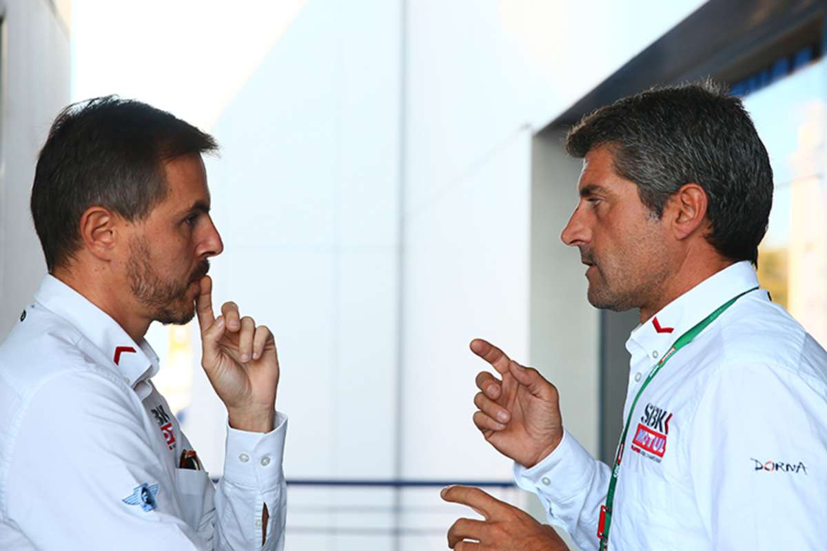 Die Dorna-Manager Daniel Carrera (li.) und Gregorio Lavilla