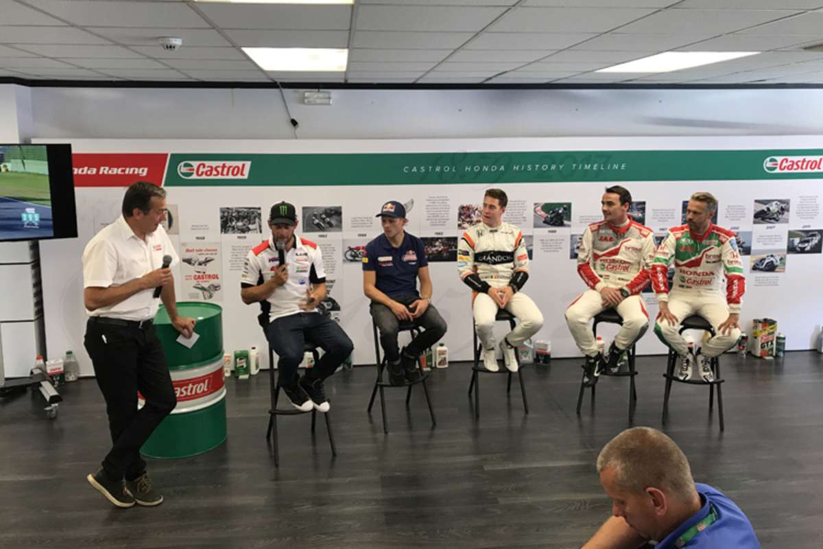 Die Rennfahrer erzählten den Gästen in Barcelona von ihrem Alltag als Vollgas-Profi