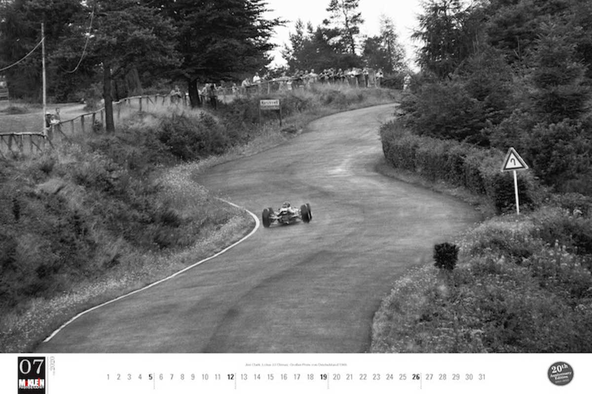 So einsam konnte früher ein Rennfahrer sein