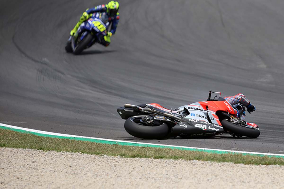 Das Vorderrad klappte ein