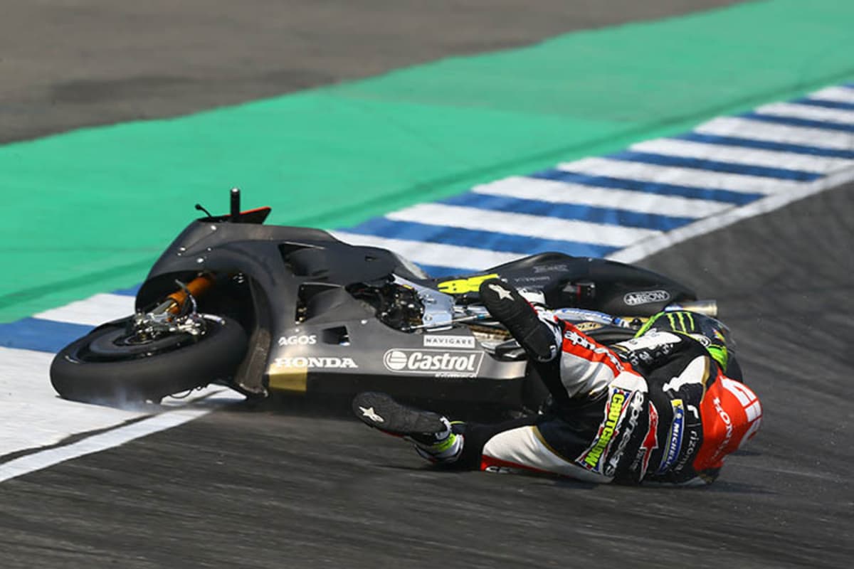 Crutchlow musste am ersten Testtag bereits einen Sturz verkraften
