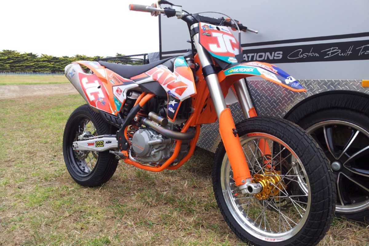 Jasons Crumps Dirt-Track-Bike von KTM