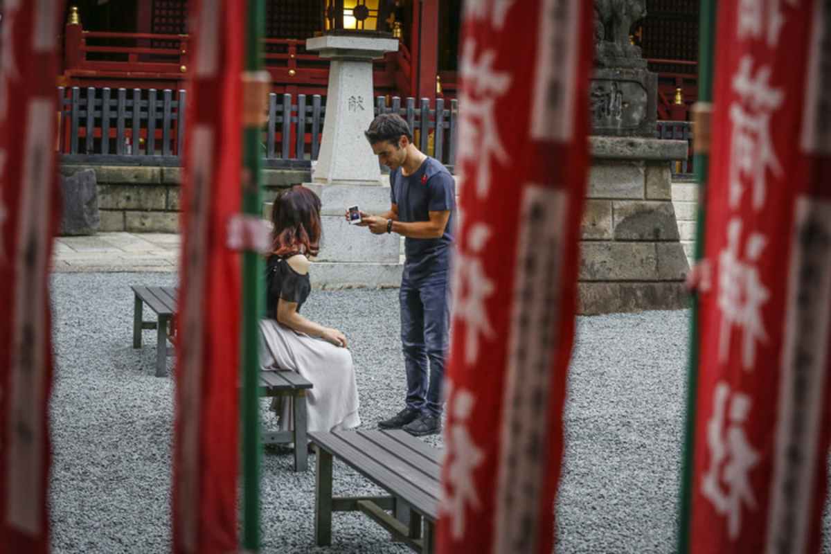 Die Suche nach Kohji startete beim Konno Hachimangu Schrein  