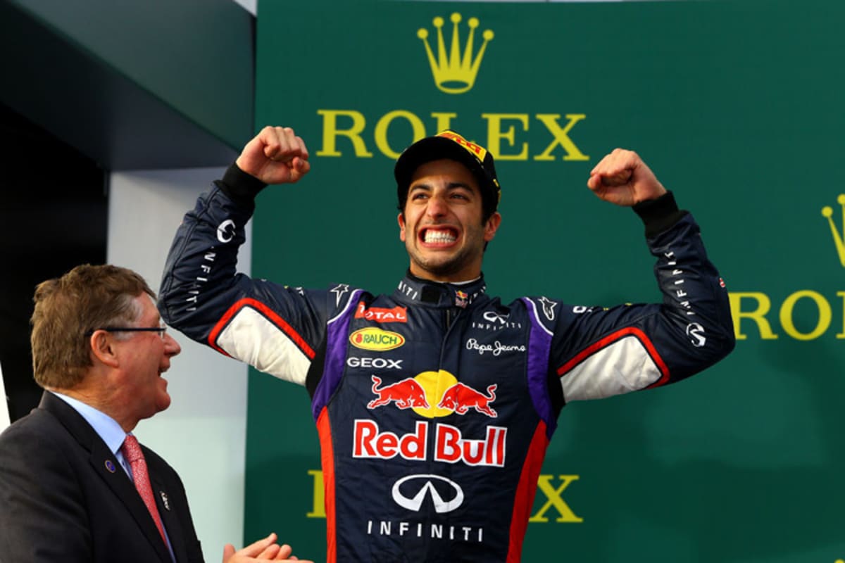 Australien-GP 2014: Das erste Heimrennen für Red Bull Racing beendete Daniel Ricciardo auf dem Treppchen, kurz darauf wurde er disqualifiziert